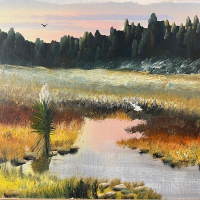Delmus G. Sanden Oil On Canvas