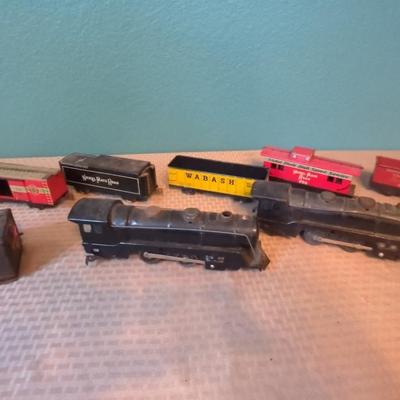 Vintage MARX Tinplate Locomotives, Assorted Train Cars & More