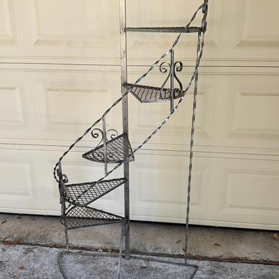 Spiral Metal Plant Stand