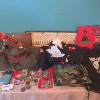 Marine Corp Military Uniforms, Medals, Coins & More