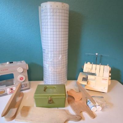 Singer & Bernina Sewing Machines & Sewing Tools Lot