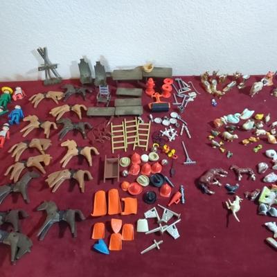 Vintage Playmobil Figures & Accessories, Miniature Ceramic & Metal Figurines & More