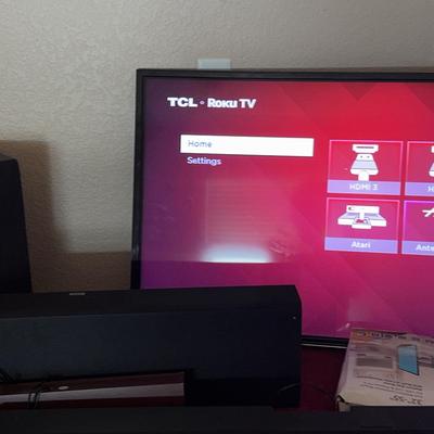 TCL Roku Tv 40 -‘ Assortment Of Sound Bars 