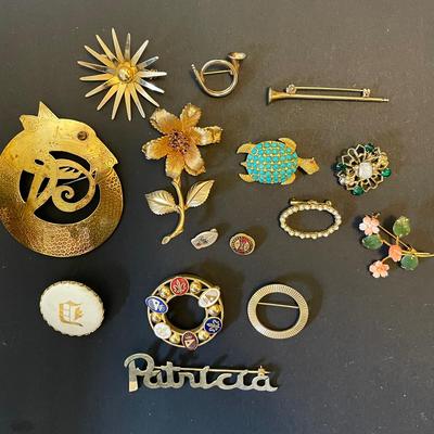 Lot of 14 Vintage Pins – Unique Styles & Timeless Charm