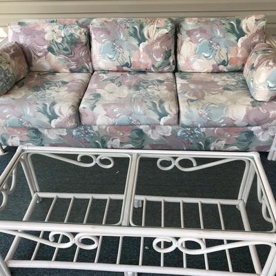 Rattan Sofa And Coffee Table