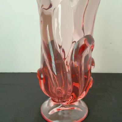 Possibly Fenton Art Glass Pink Vase