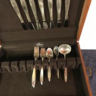 Alvin Sterling Silver Flatware In Box