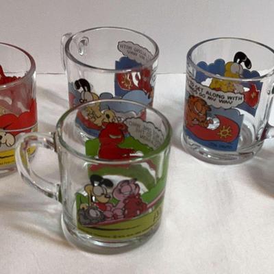 McDonald’s Garfield Glass Mugs