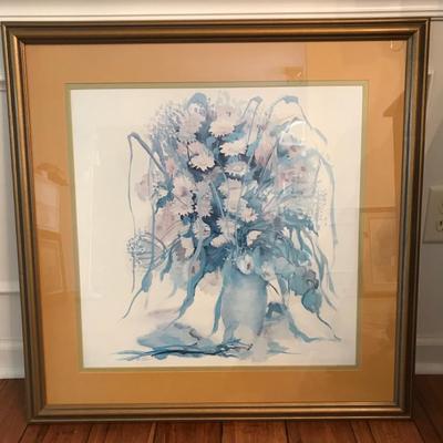 Signed Floral Print
