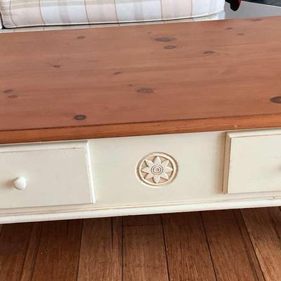 Coffee Table With 3 Drawers 