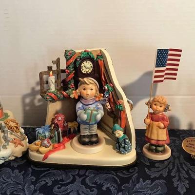 Five Specialty Collectible Hummel's  Including Cape Hatteras Lighthouse
