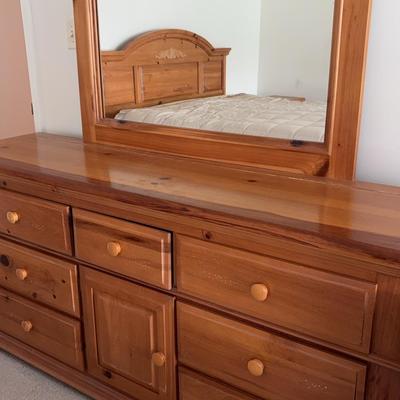 Long Dresser With Mirror By Bassett