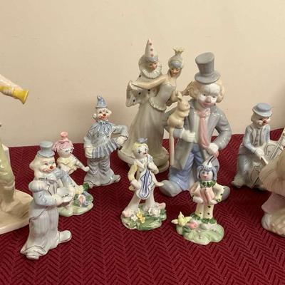 Lot Of Ceramic Clowns