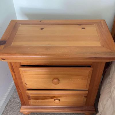 Oak Bedside Table By Bassett