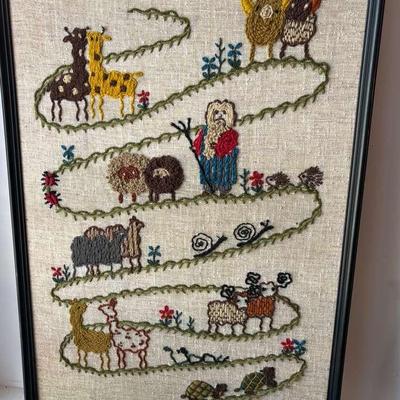 Noah’s Ark Themed Needlepoint