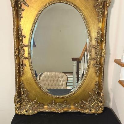 Gold Victorian Style Mirror