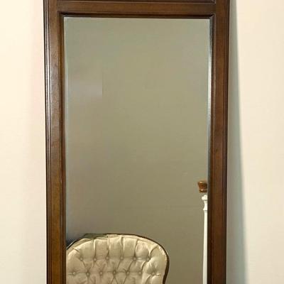 Narrow Solid Wood Miror 