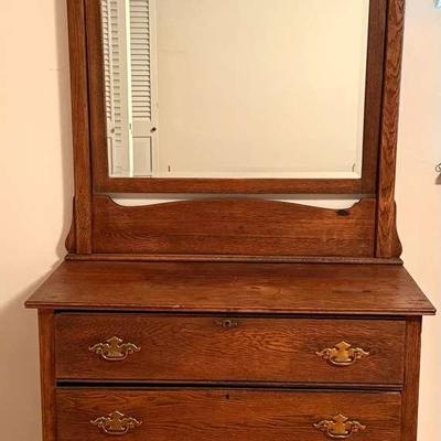 Antique Wood Dresser 