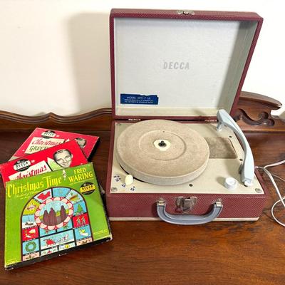 DECCA 1950s portable record player