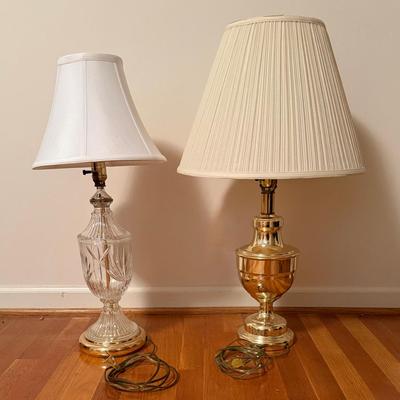 Glass And Brass Lamps
