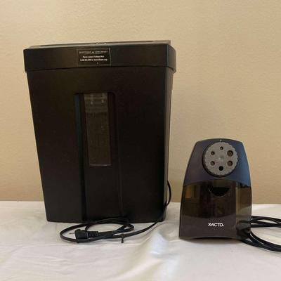 Sale Photo Thumbnail #192: Fellowes Paper Shredder & Xacto Electric Pencil Sharpener
