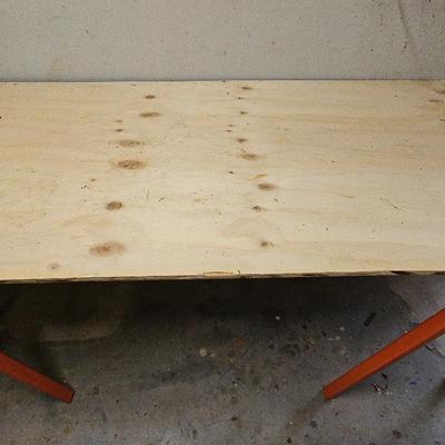 Sale Photo Thumbnail #122: Saw Horses And Plywood 