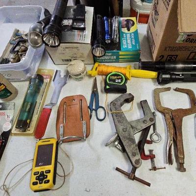 Sale Photo Thumbnail #62: Clamps Flashlights And More 