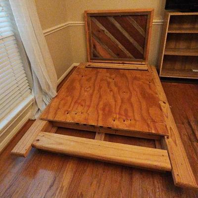 Sale Photo Thumbnail #25: Solid Wood Bed Twin/full 