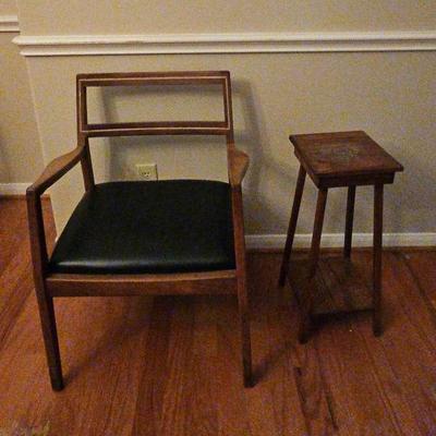 Sale Photo Thumbnail #23: MCM Chair And Small Table 