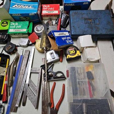Sale Photo Thumbnail #36: Assorted Tools And Nails 