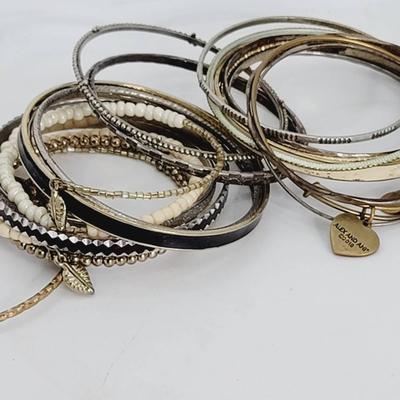 Bangle Lot - Mixed Metals and Brands