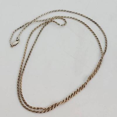 Sterling Silver 925 30" Twist Chain