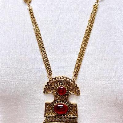 Vintage “Etruscan Revival” Necklace 