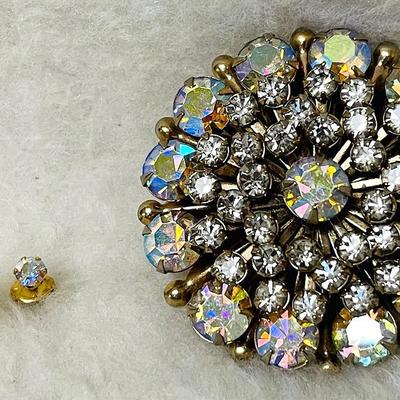 Vintage Brooch and Earring Set