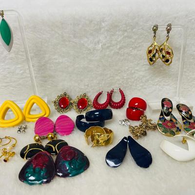 Large Assortment of Fashion Earrings