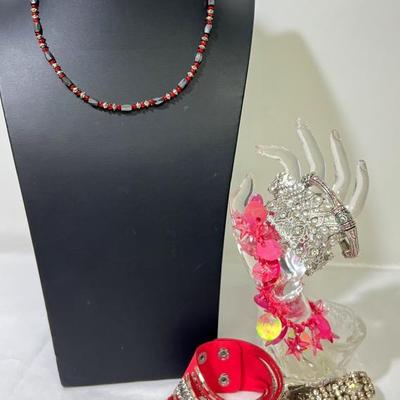 Pink & Silver Toned Jewelry 