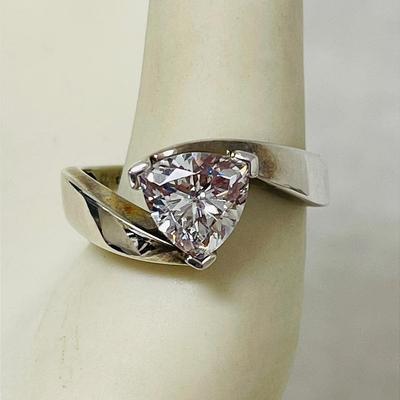 Diamonique Sterling Silver Ring