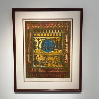 Klebanoff “Desert Moon” Abstract Print – Artist’s Proof | Signed