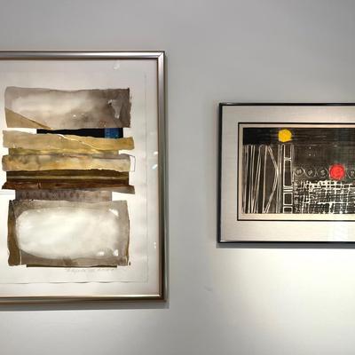 Linda Topalian Abstract Print – Limited Edition 2/10 & Sue O’Meara “Artifact II” Mixed Media Print