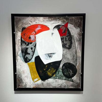 N. Guzman “Salamanca” (1997) – Original Abstract Painting in Bold Modernist Style