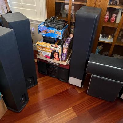 Speakers:  Polk Audio, Infinity, KLH, JBL