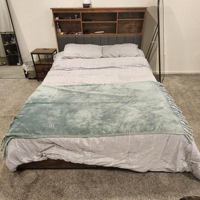 Queen Bed under drawers w/mattress $225

Frame w/underdrawer og pp $259.48
Mattress $199.99+tx