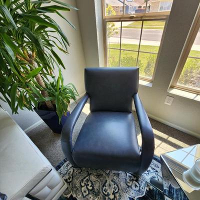 blue leather set of 2 --- $800
