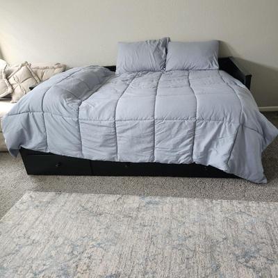 Queen bed under drawers w/ mattress $200