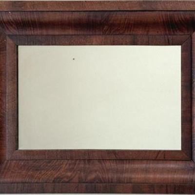 Lot 048   
19th C Empire Flame Mahogany Mirror