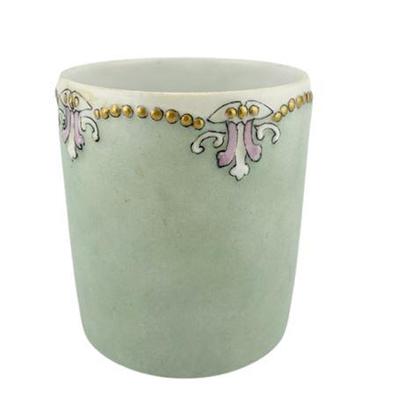 Lot 144   
AK French Etched Green Planter Pot with Gold Detailing