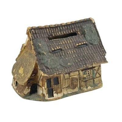 Lot 111   
Miniature Ceramic House Coin Bank