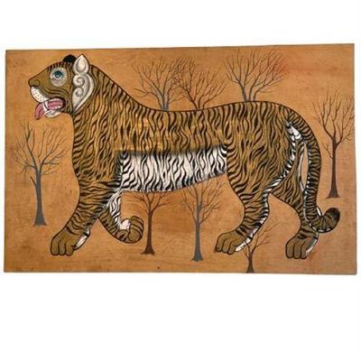 Lot 008-002  
Jaime Parlade Tiger, Oil on Canvas, 1970s