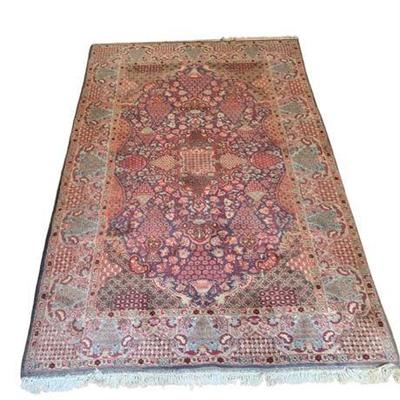 Lot 017-002  
Early 20th-century Persian Kirman Wool Rug
