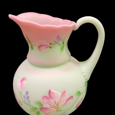 LS307 - Fenton Burmese Satin Pitcher
